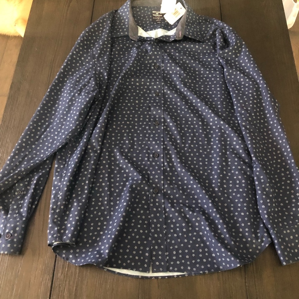 NWT Mens Society Of Threads Long Sleeve Shirt